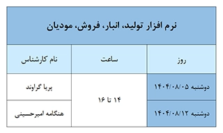 تقویم آموزشی آبان ماه نرم افزار حسابداری فرداد